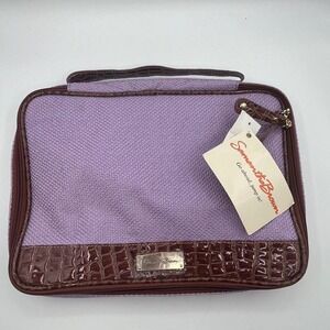Samantha Brown Purple Travel‎ Organizer Cosmetic Toiletry Bag NWT Carry Case